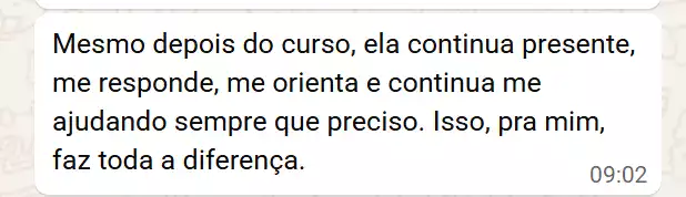 Depoimento de aluna 2
